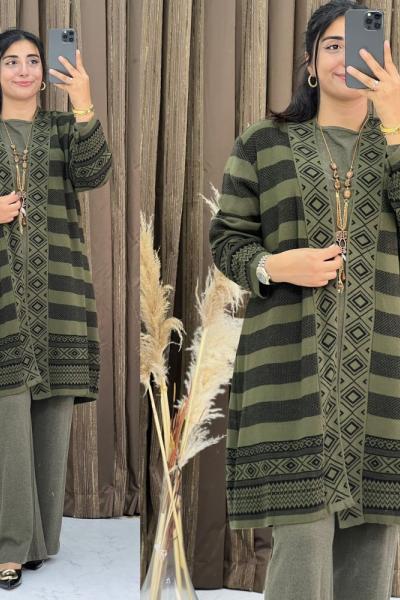 Sabahat 3 Lü Triko Takım