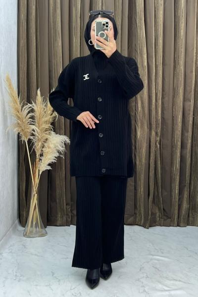 Samira 3 Lü Takım Siyah