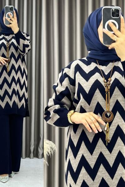 Sevcan Triko Takım Lacivert