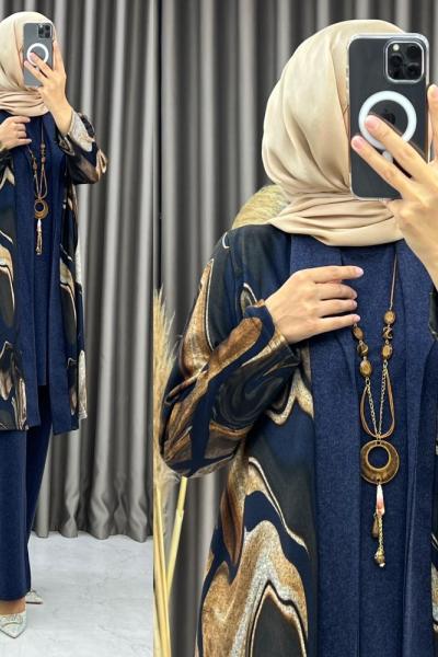 Sümeyye 3 lü Takım Lacivert