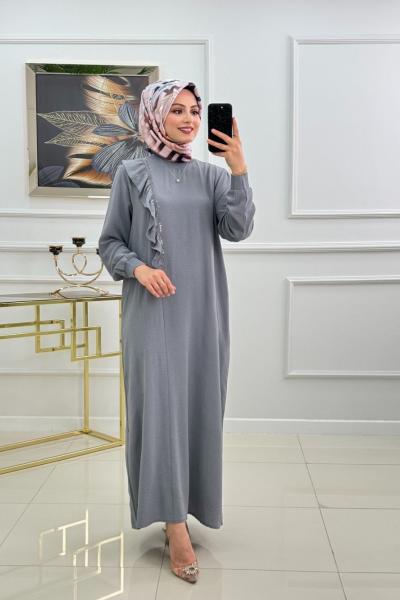 AYTEN ELBİSE-gri