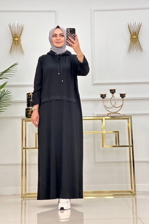 BANU ELBİSE-SİYAH