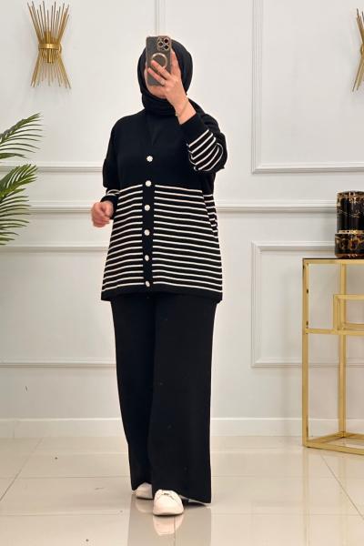 BELGİN TRİKO TAKIM-SİYAH