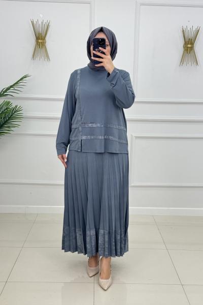 BİRGÜL ETEKLİ TAKIM-ANTRASİT