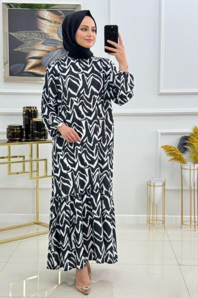 ÇİĞDEM ELBİSE -SİYAH