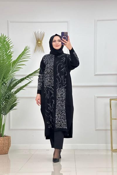 DİDEM TRİKO TUNİK-SİYAH