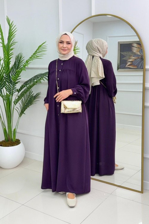 GÜLNAZ ELBİSE - MOR