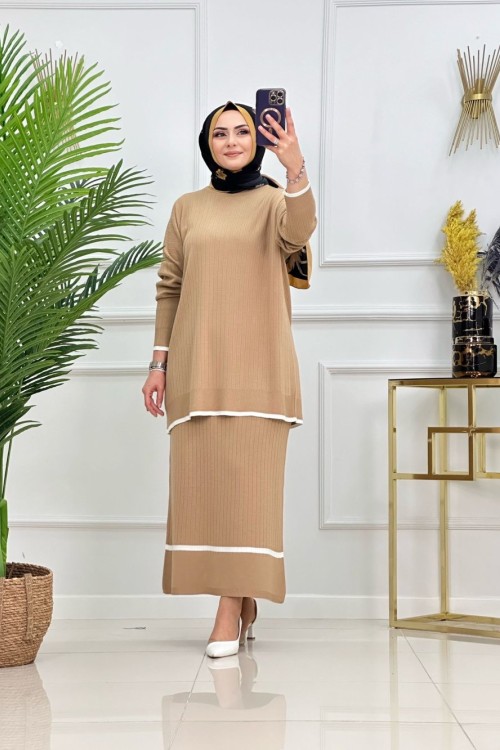İLAYDA ETEKLİ TAKIM-CAMEL
