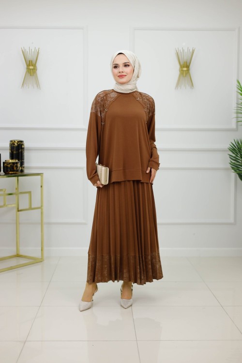 İMREN ETEKLİ TAKIM-CAMEL
