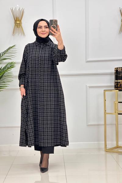 LİNA GÖMLEK - SİYAH