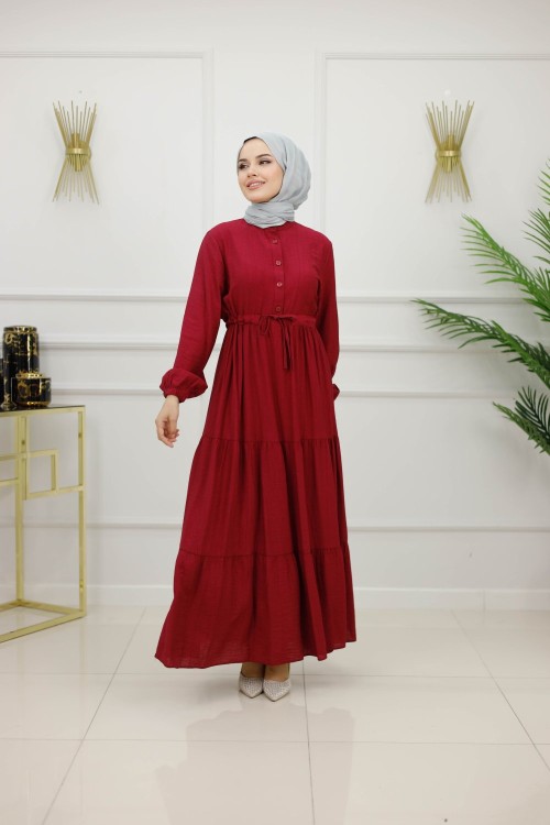 NEFİSE ELBİSE-BORDO