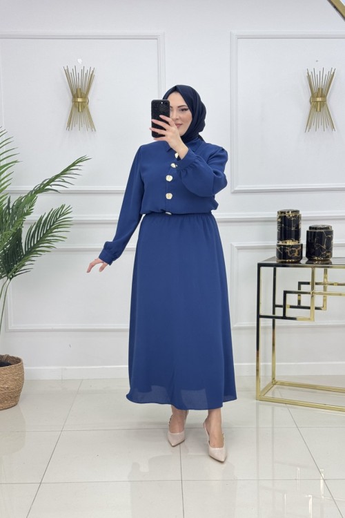 ÖZGE ETEKLİ TAKIM-LACİVERT