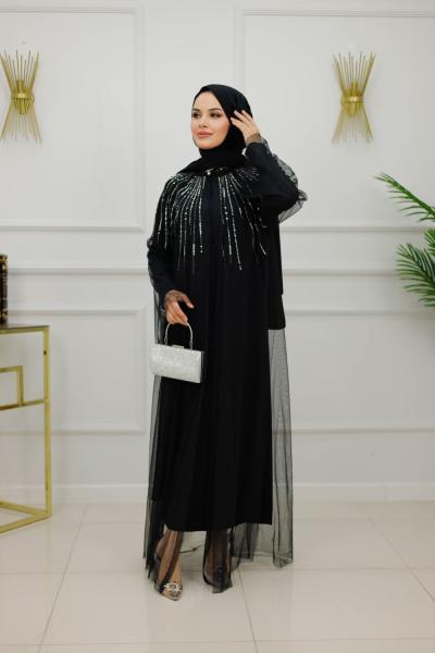 PERİ ABAYA-SİYAH
