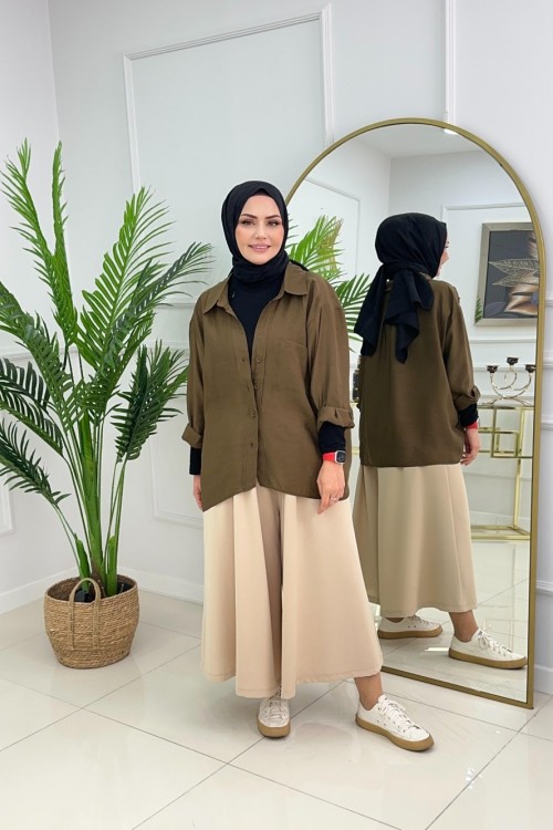 PERY GÖMLEK - HAKİ