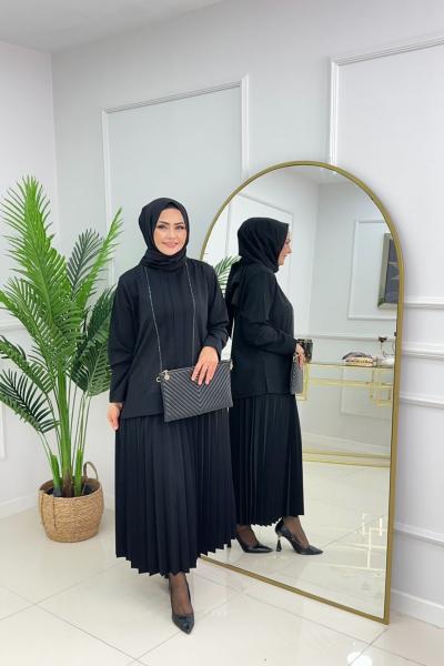 SEVDA ETEKLİ TAKIM - SİYAH