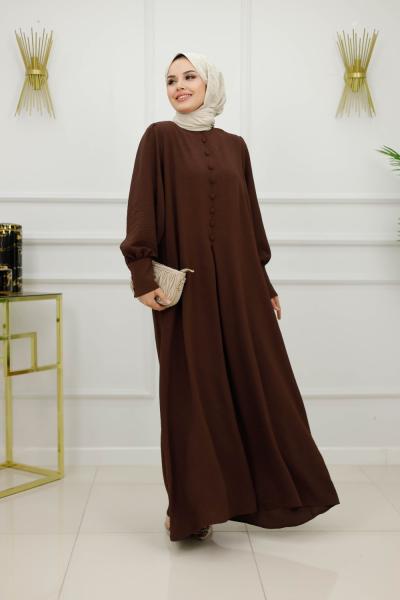 SILA ELBİSE-KAHVERENGİ