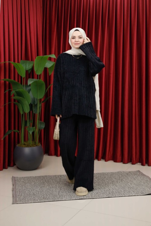 SOFT ANGORA TAKIM - SİYAH
