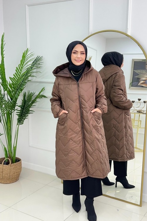 STAR KAPİTONE MONT - KAHVERENGİ
