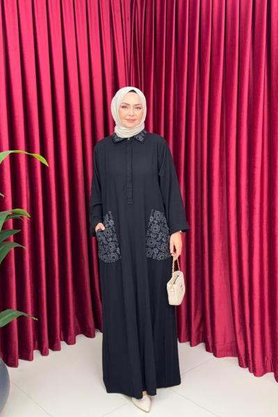 SUNNY ELBİSE - SİYAH