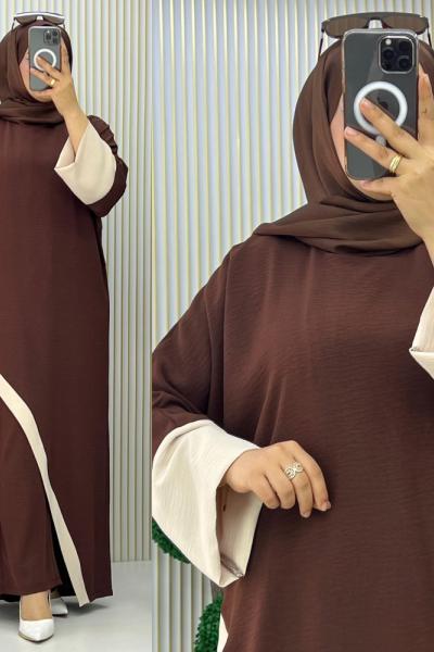 3422 Aslı Salaş Takım Kahverengi