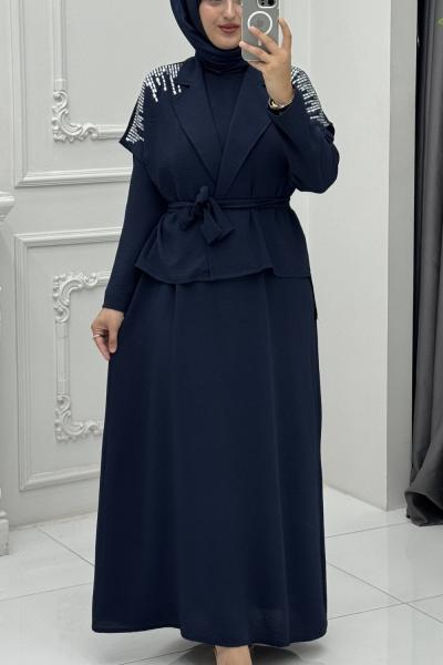 Alara Elbise Lacivert