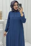 Dilek Elbise İndigo Mavi