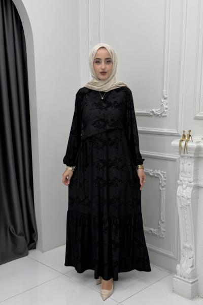 Lale Elbise Siyah
