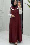 Matmazel Elbise Bordo