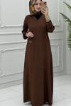 Mihri Namaz Elbise Kahverengi