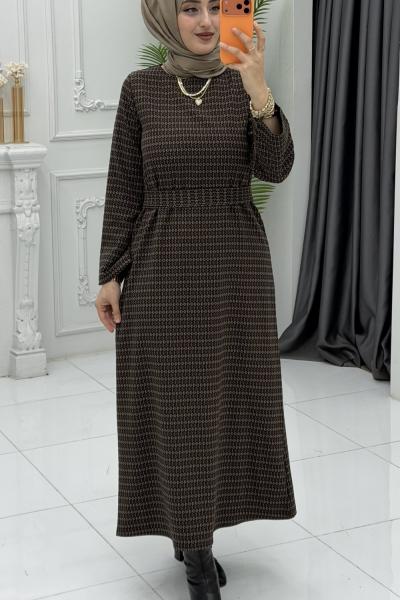 Neşe Elbise Kahverengi