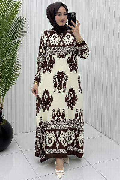 Nihal Elbise Kahverengi