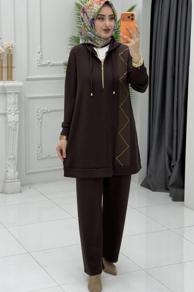 Selda Takım Kahverengi